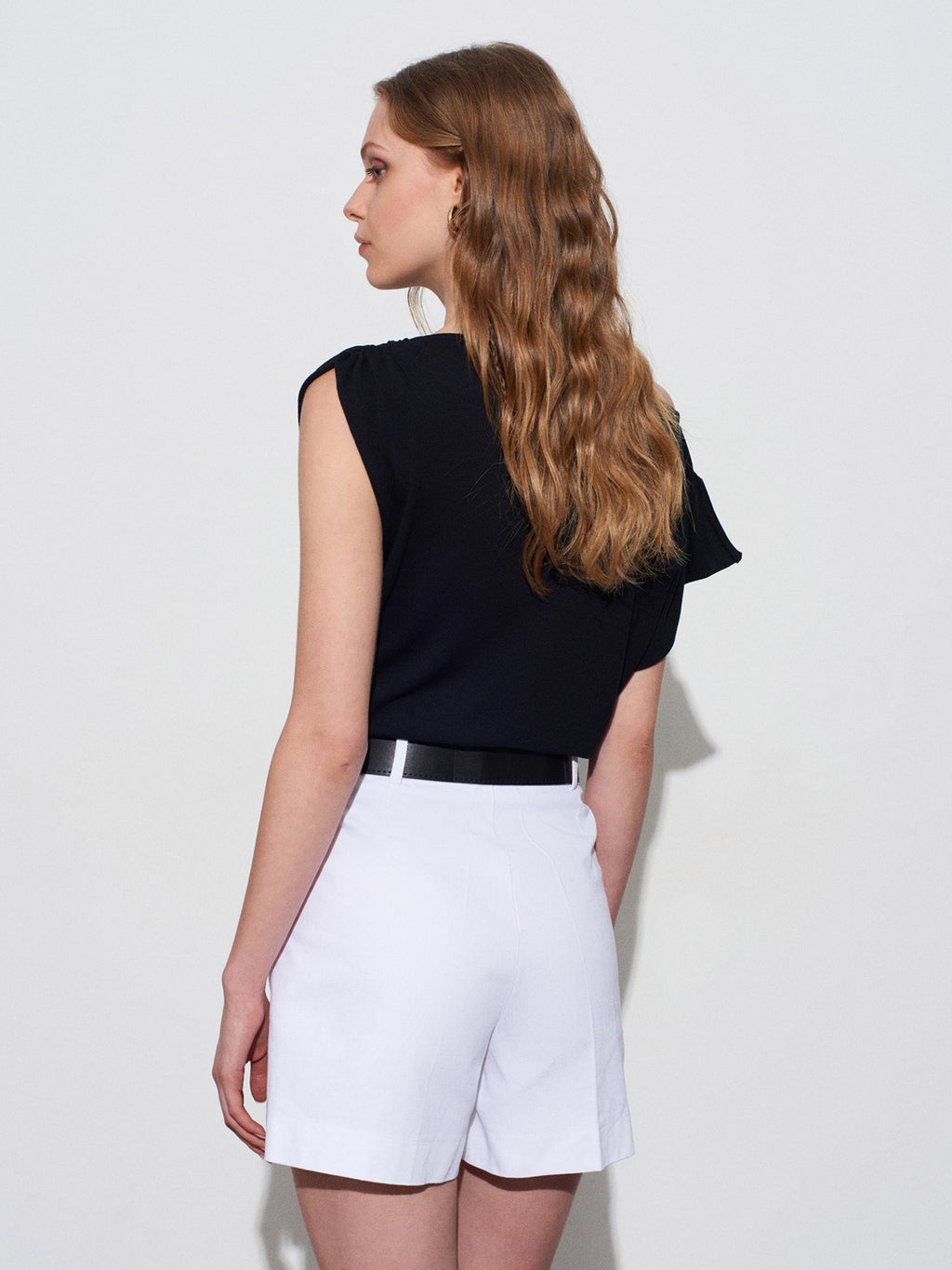 Elegant lyocellblus - Svart