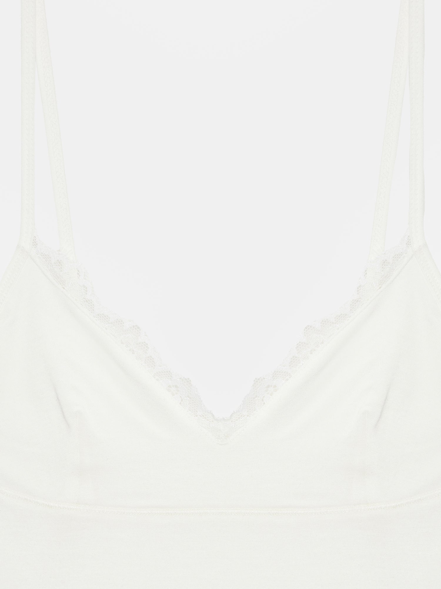 Elegant spetstopp  – Ecru