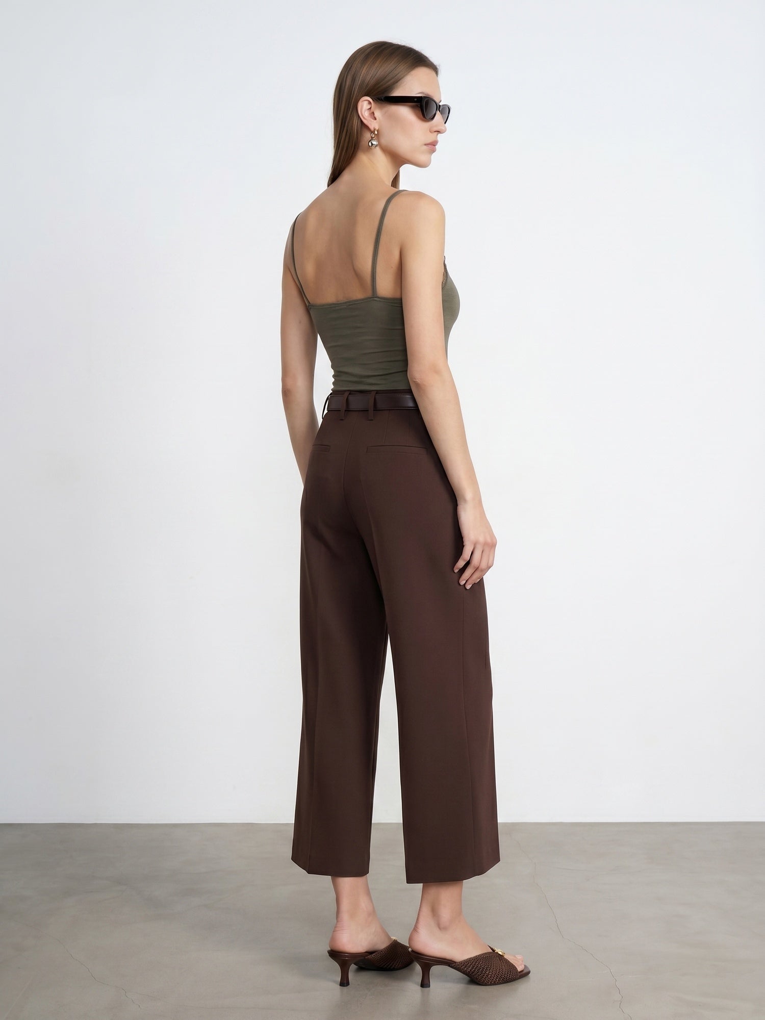 Elegant spetstopp  – Khaki