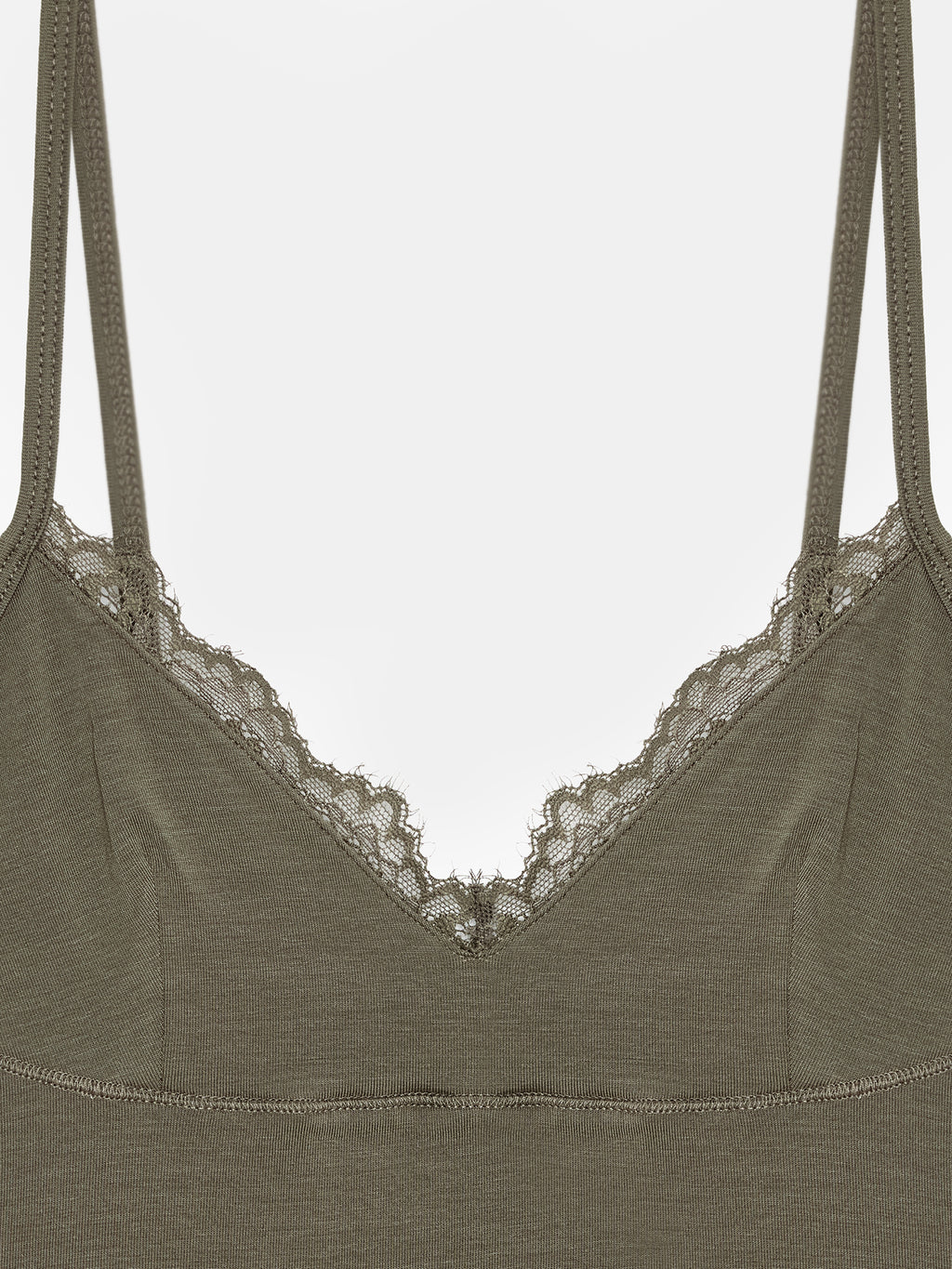 Elegant spetstopp  – Khaki