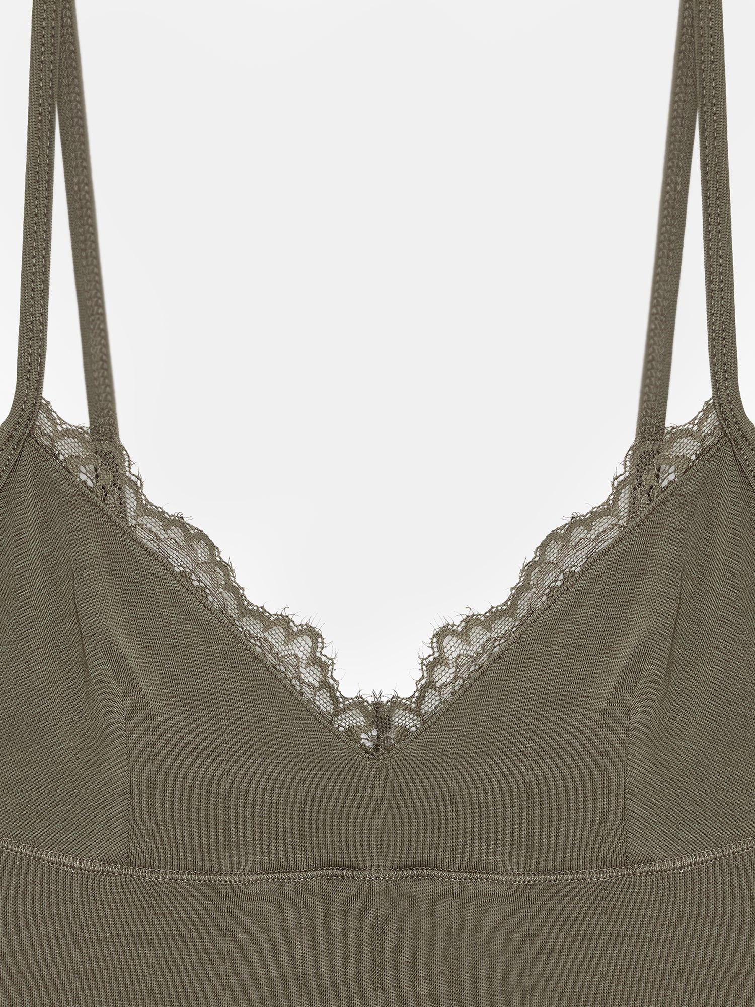 Elegant spetstopp  – Khaki