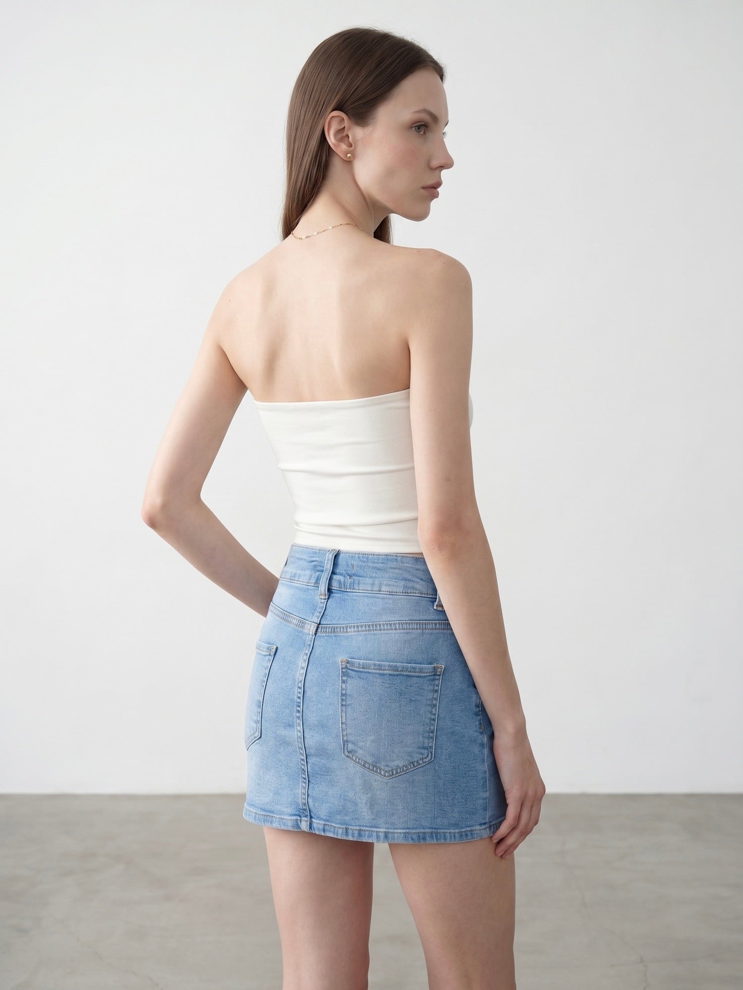 Axelbandslös topp - Ekru
