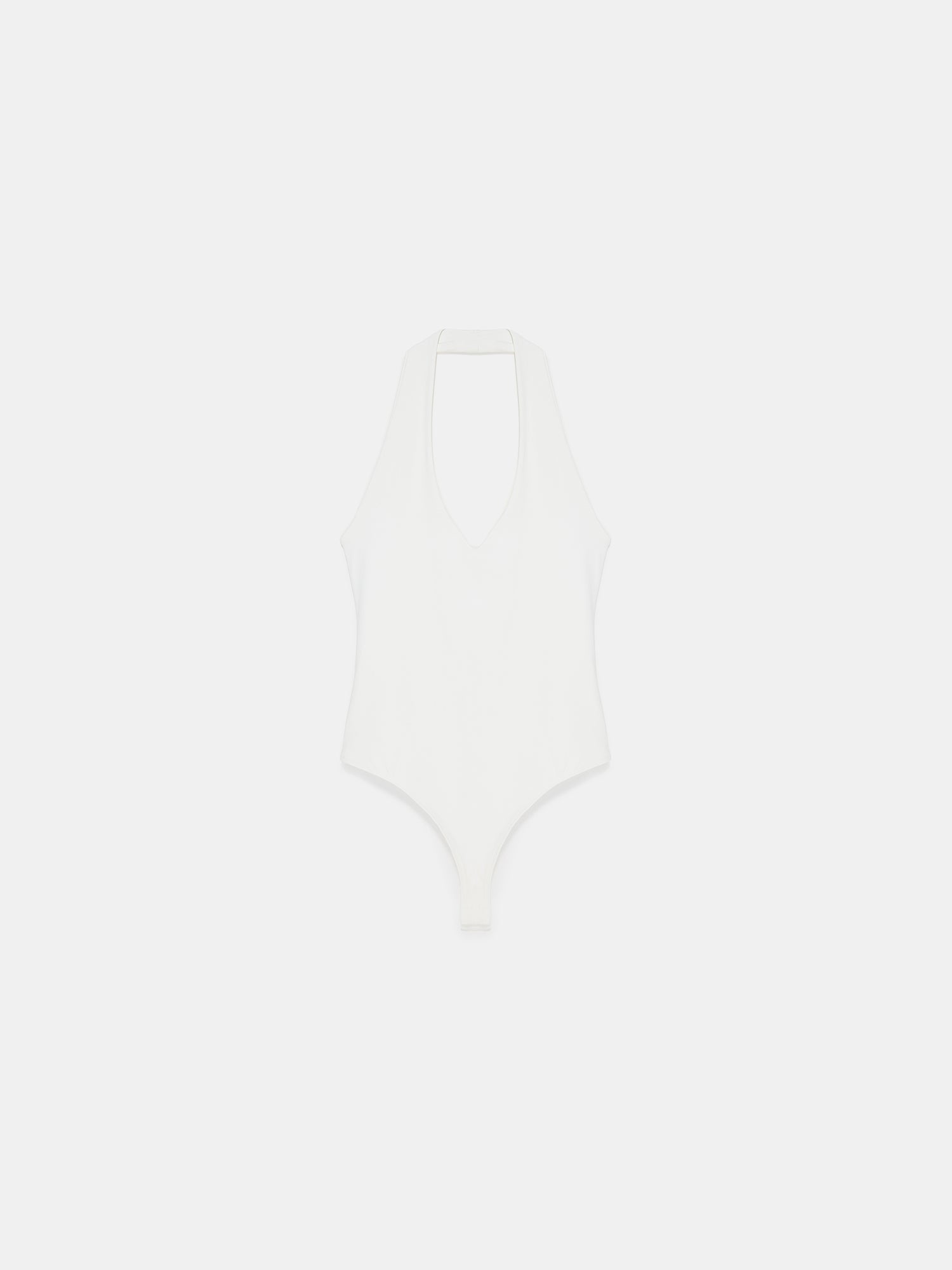 Halterneck bodysuit - Ekru