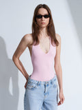 Halterneck bodysuit – Puderrosa