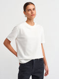 T-shirt i 100 % bomull - Ekru