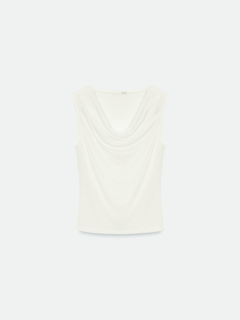 Draperad lyocelltopp - Ecru