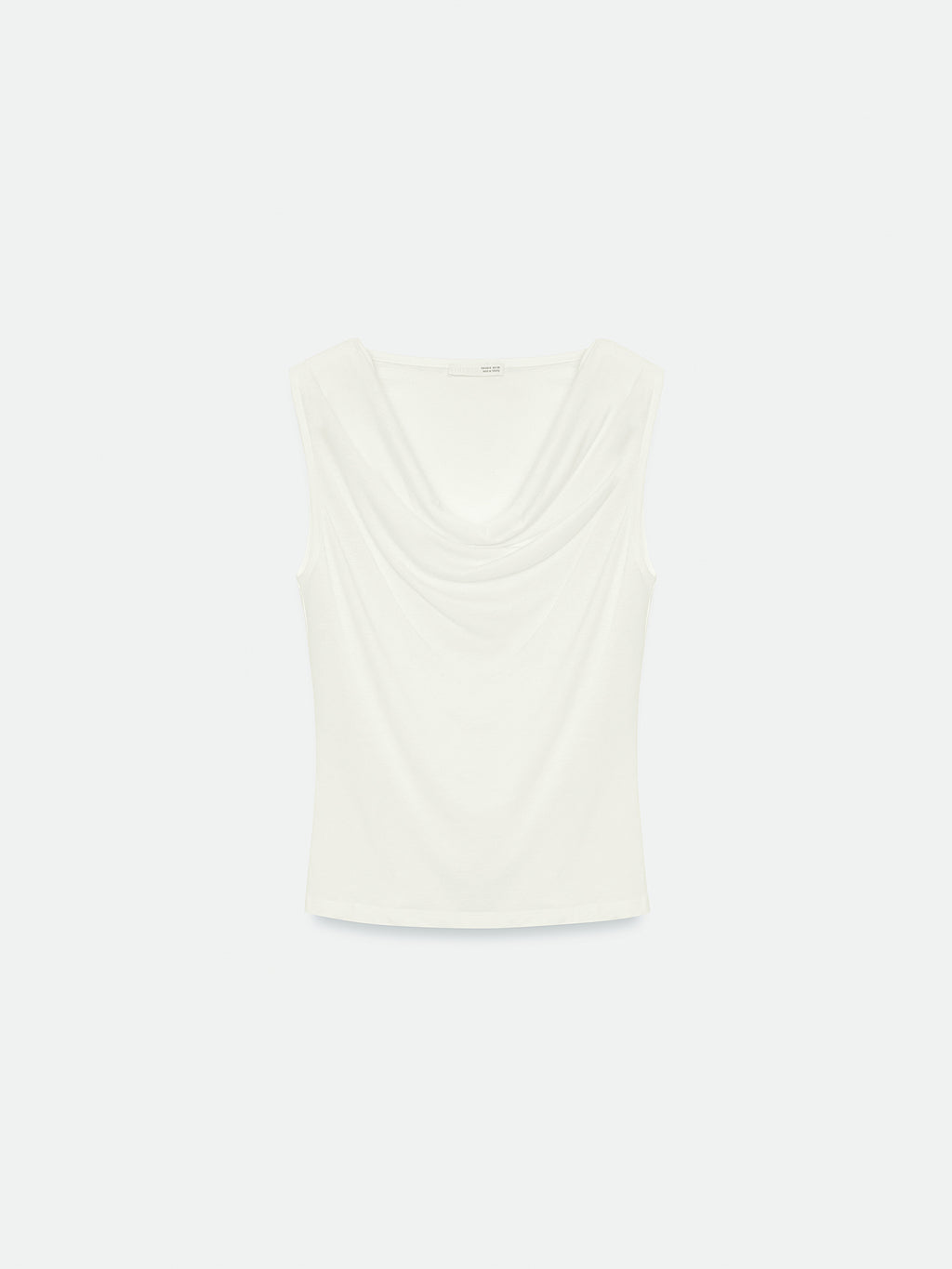 Draperad lyocelltopp - Ecru