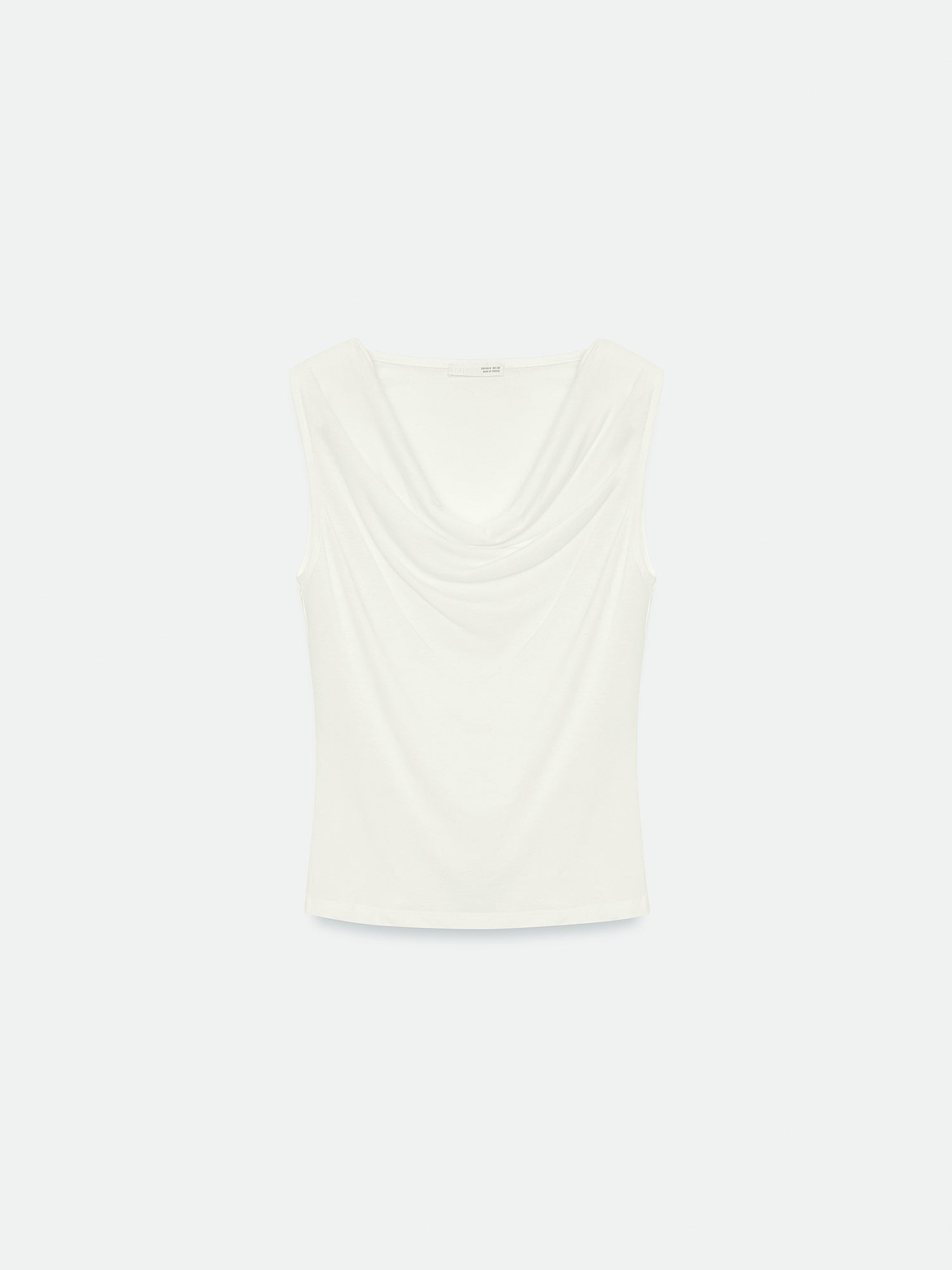 Draperad lyocelltopp - Ecru
