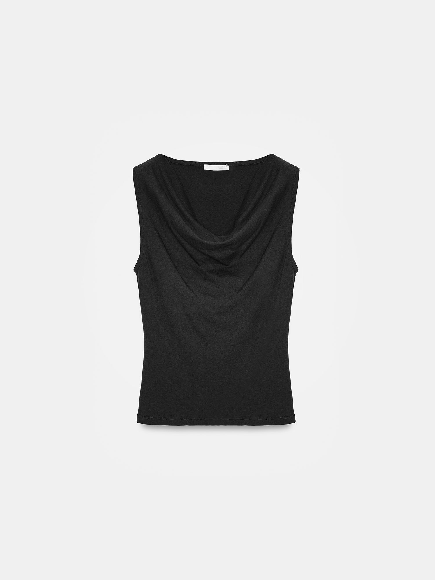 Draperad lyocelltopp - Svart