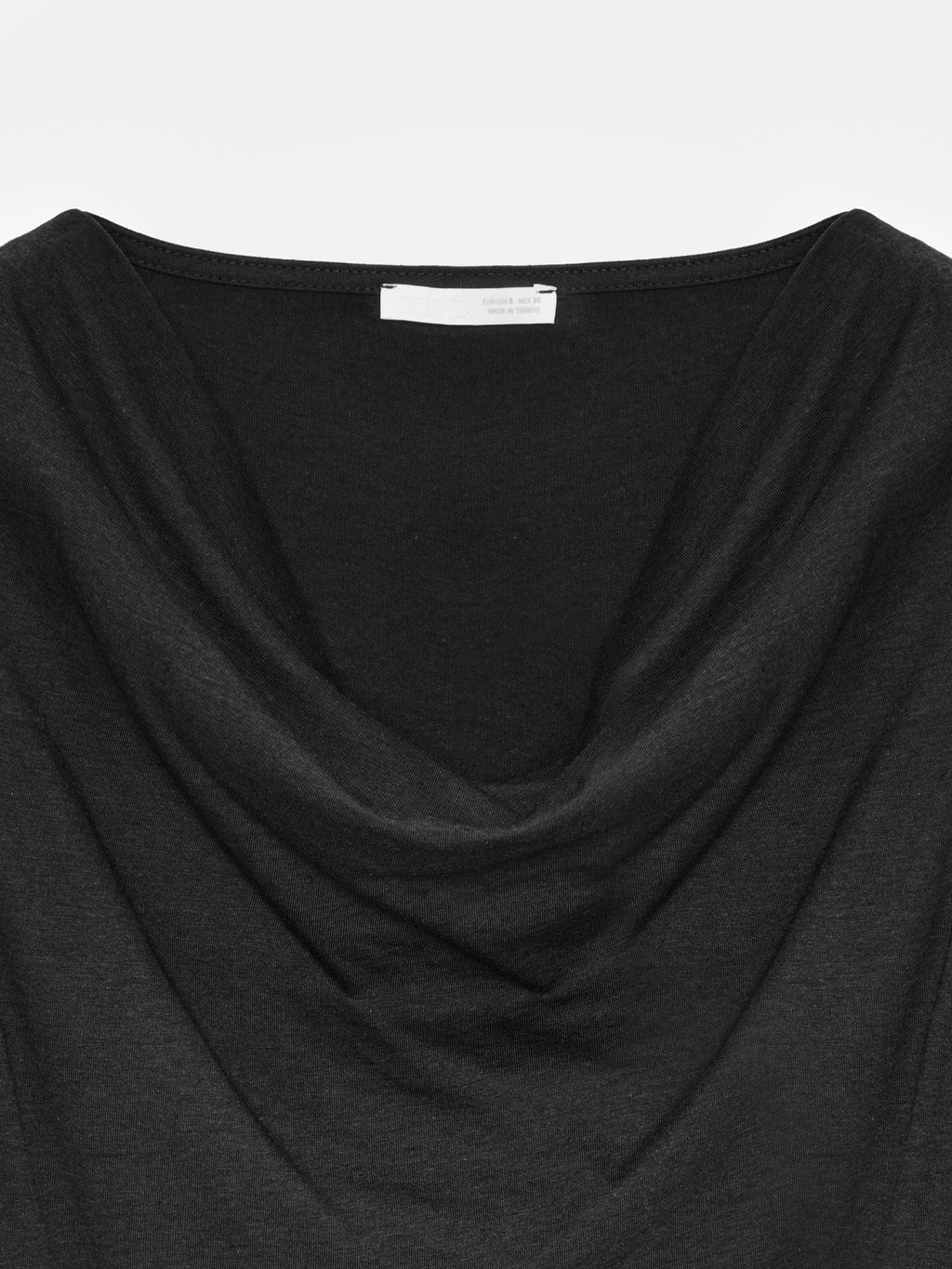 Draperad lyocelltopp - Svart