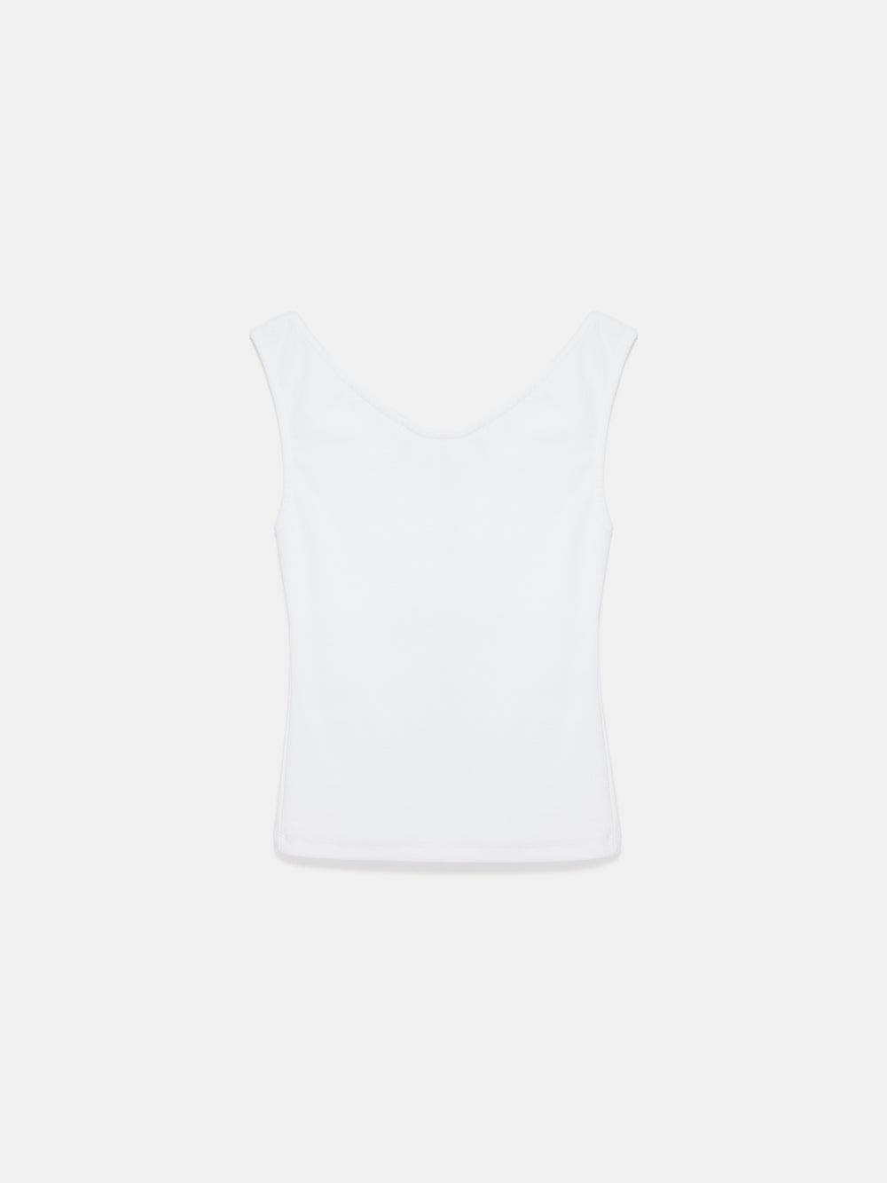 Essential V-ringad topp – Vit