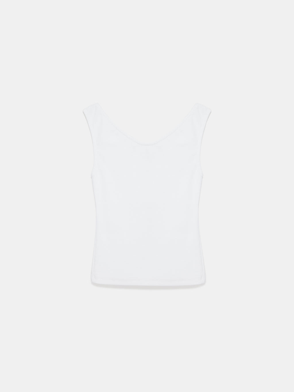 Essential V-ringad topp – Vit