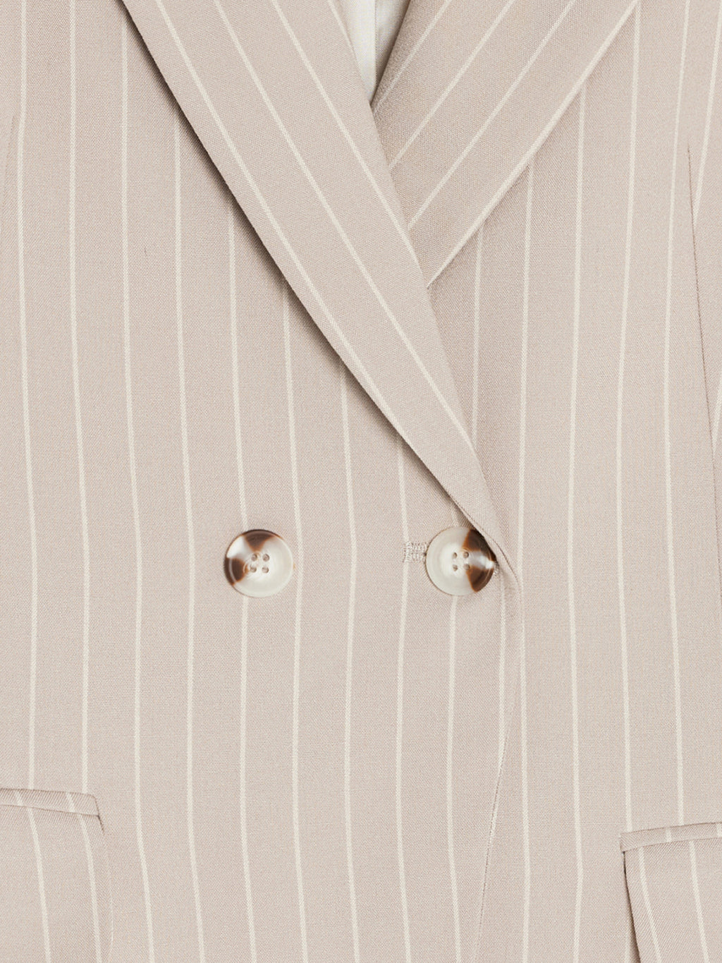 Kavaj med Sidoknappar – Beige