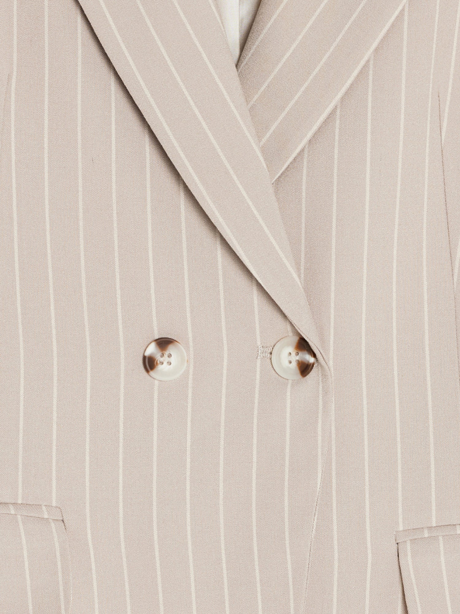 Kavaj med Sidoknappar – Beige