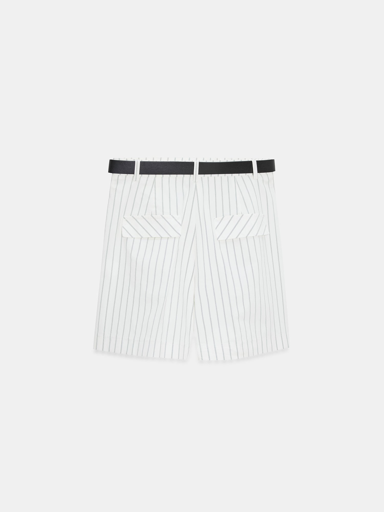 Minishorts med Skärp – Vit