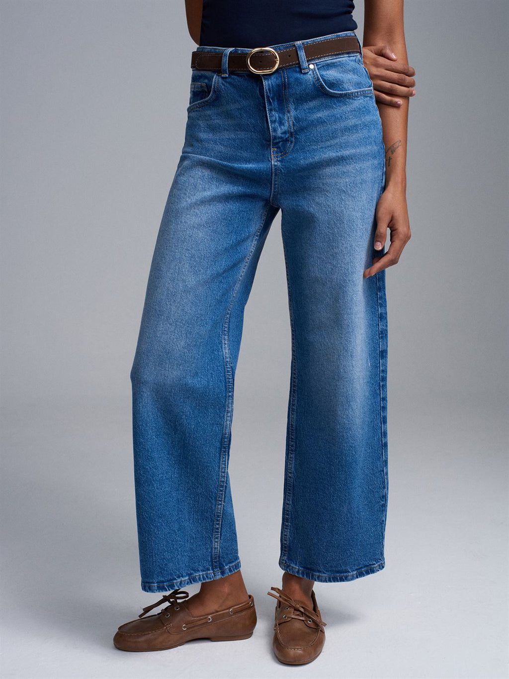 Vida jeans med bälte - Blå