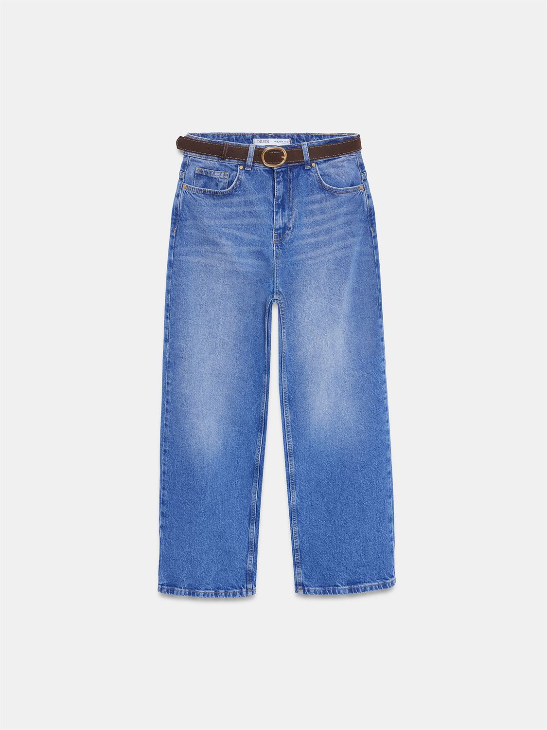 Vida jeans med bälte - Blå