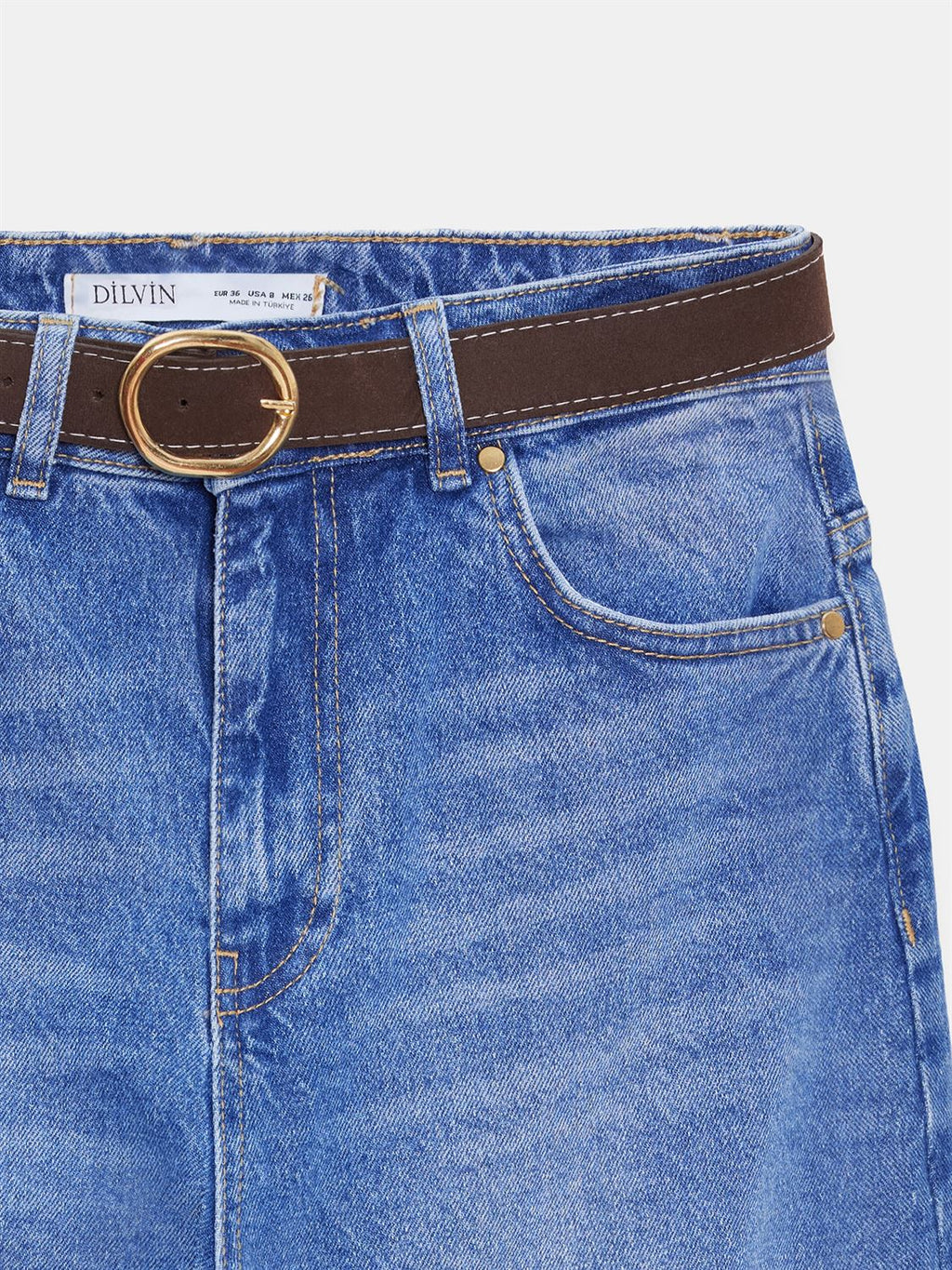Vida jeans med bälte - Blå