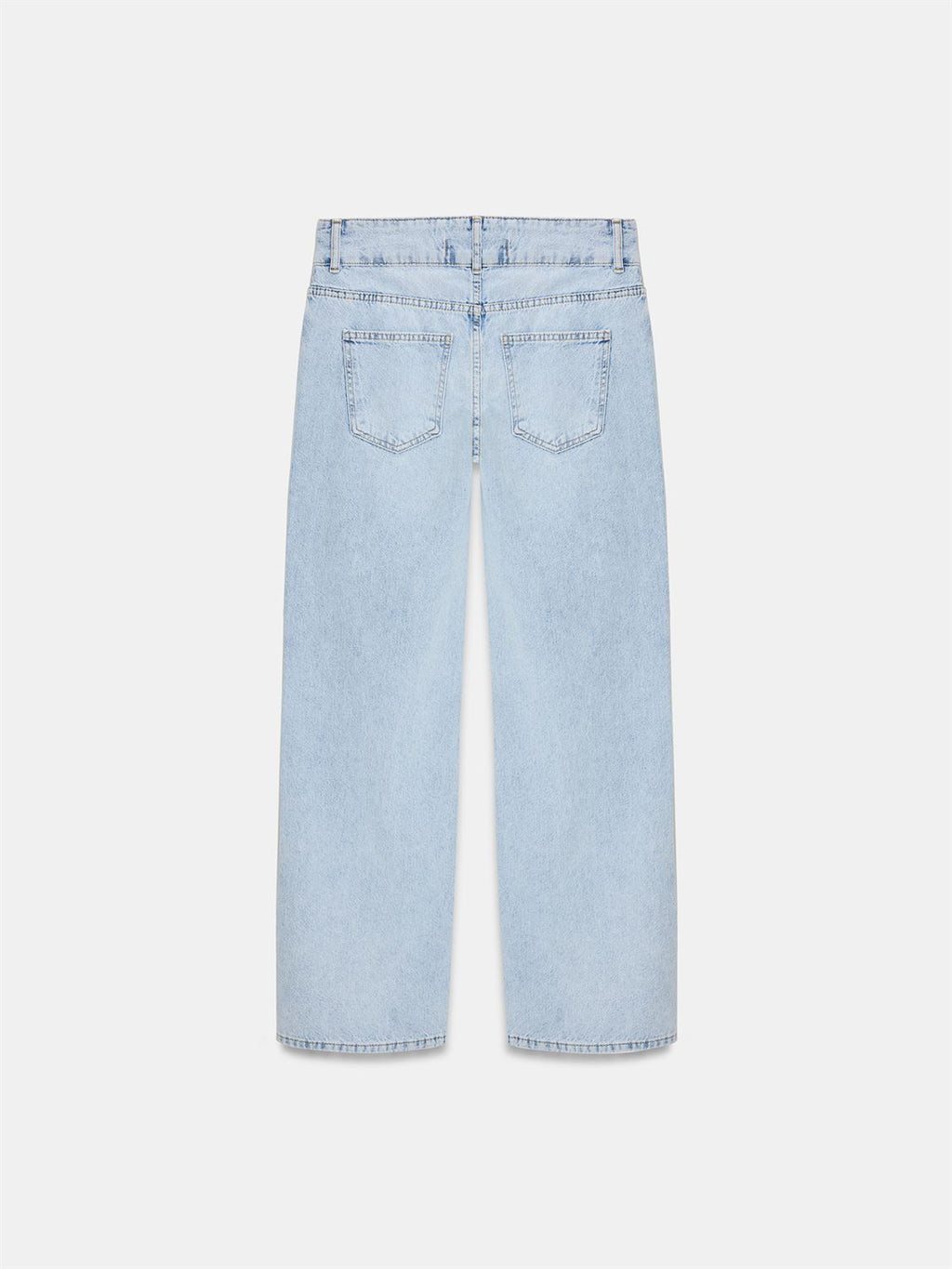 Jeans med bälte - Blå