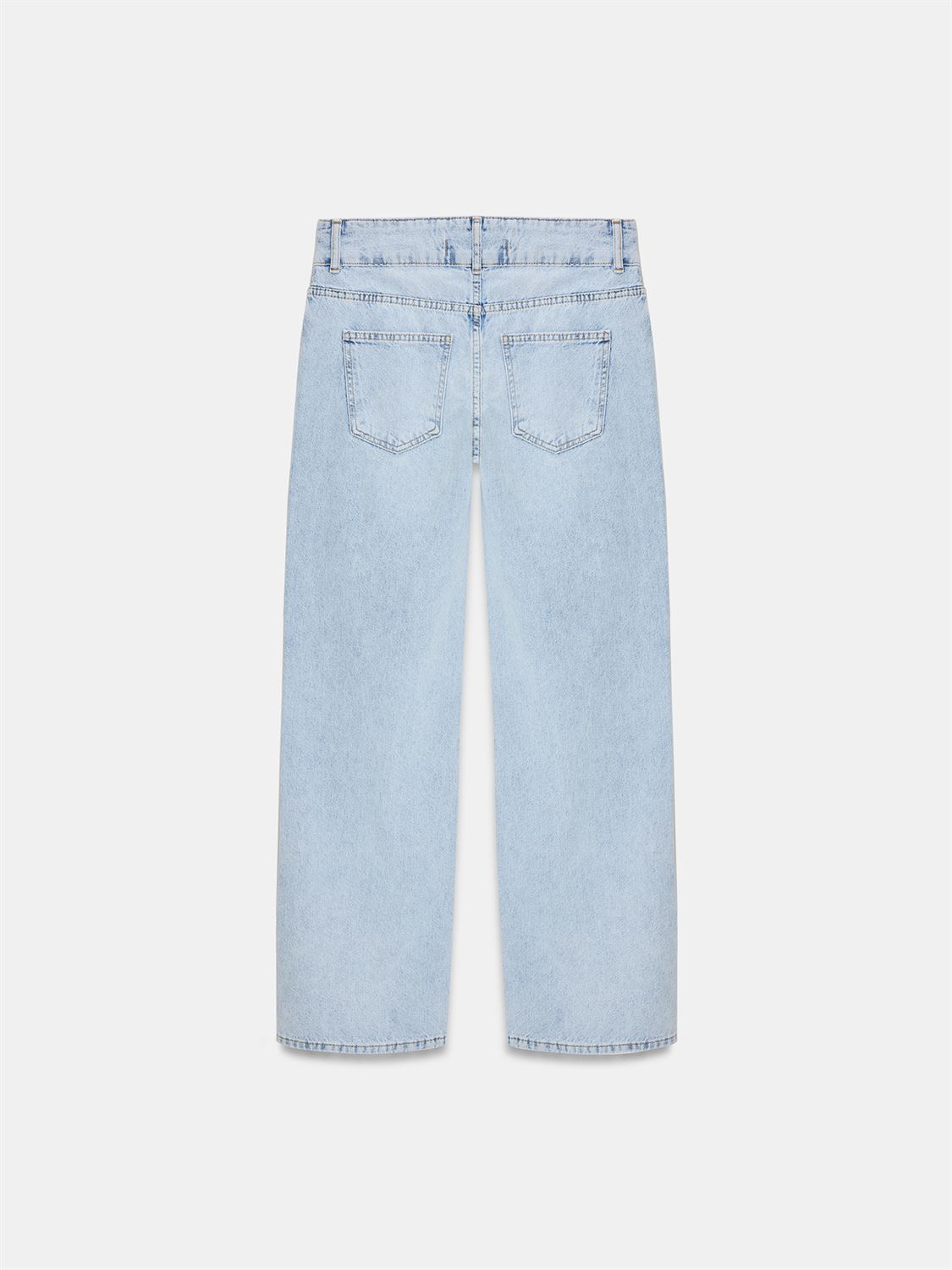 Jeans med bälte - Blå