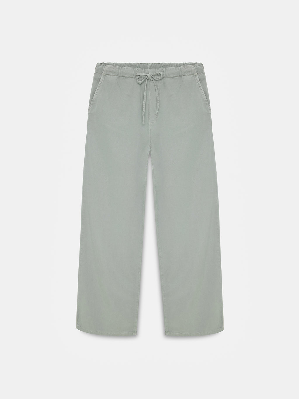 Jeans med Resår i Midjan - Khaki