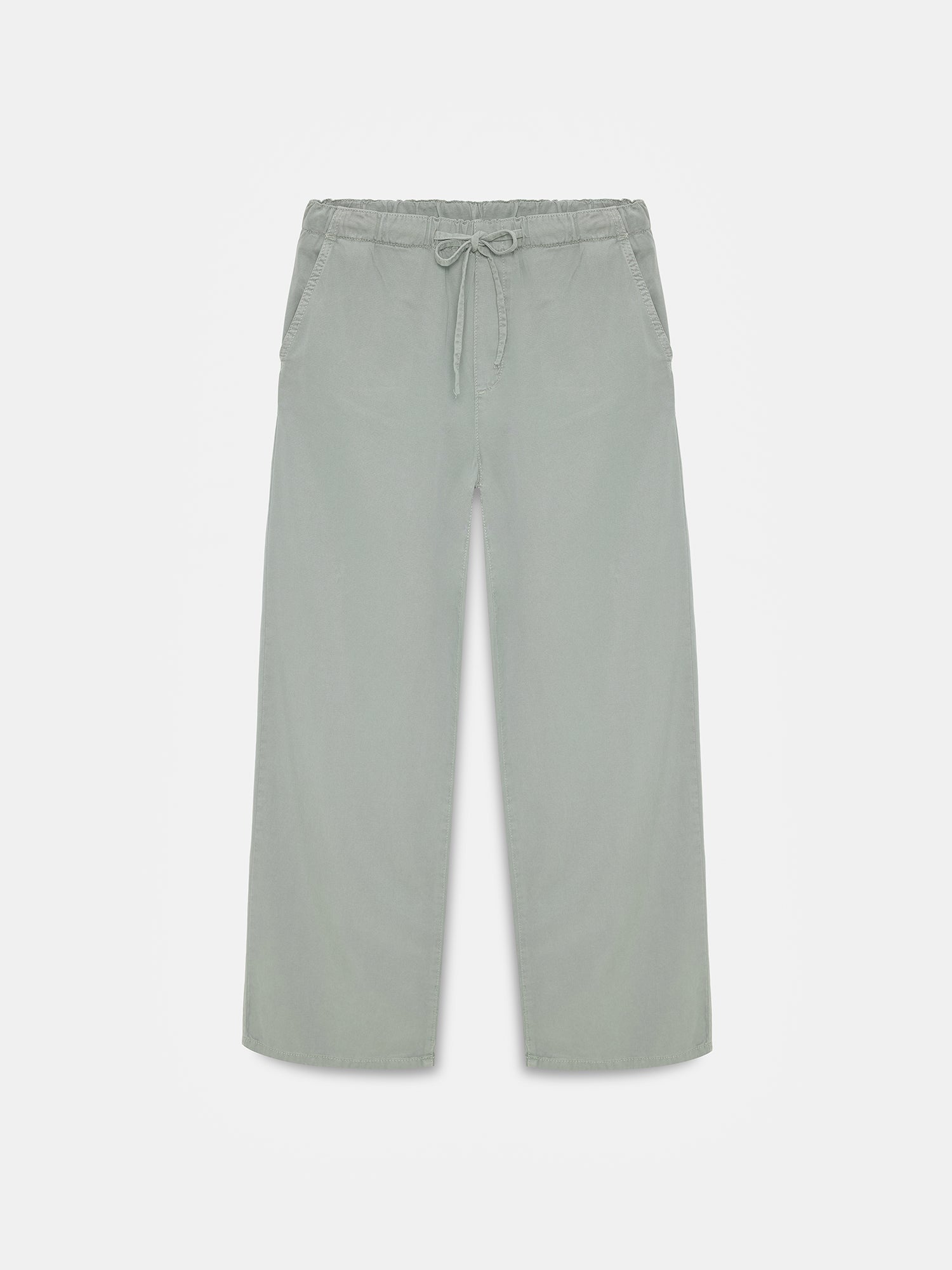 Jeans med Resår i Midjan - Khaki