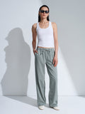 Jeans med Resår i Midjan - Khaki