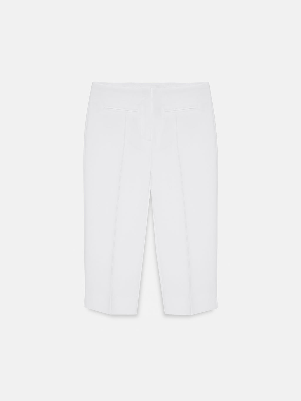 Capribyxor med Slits – Vit