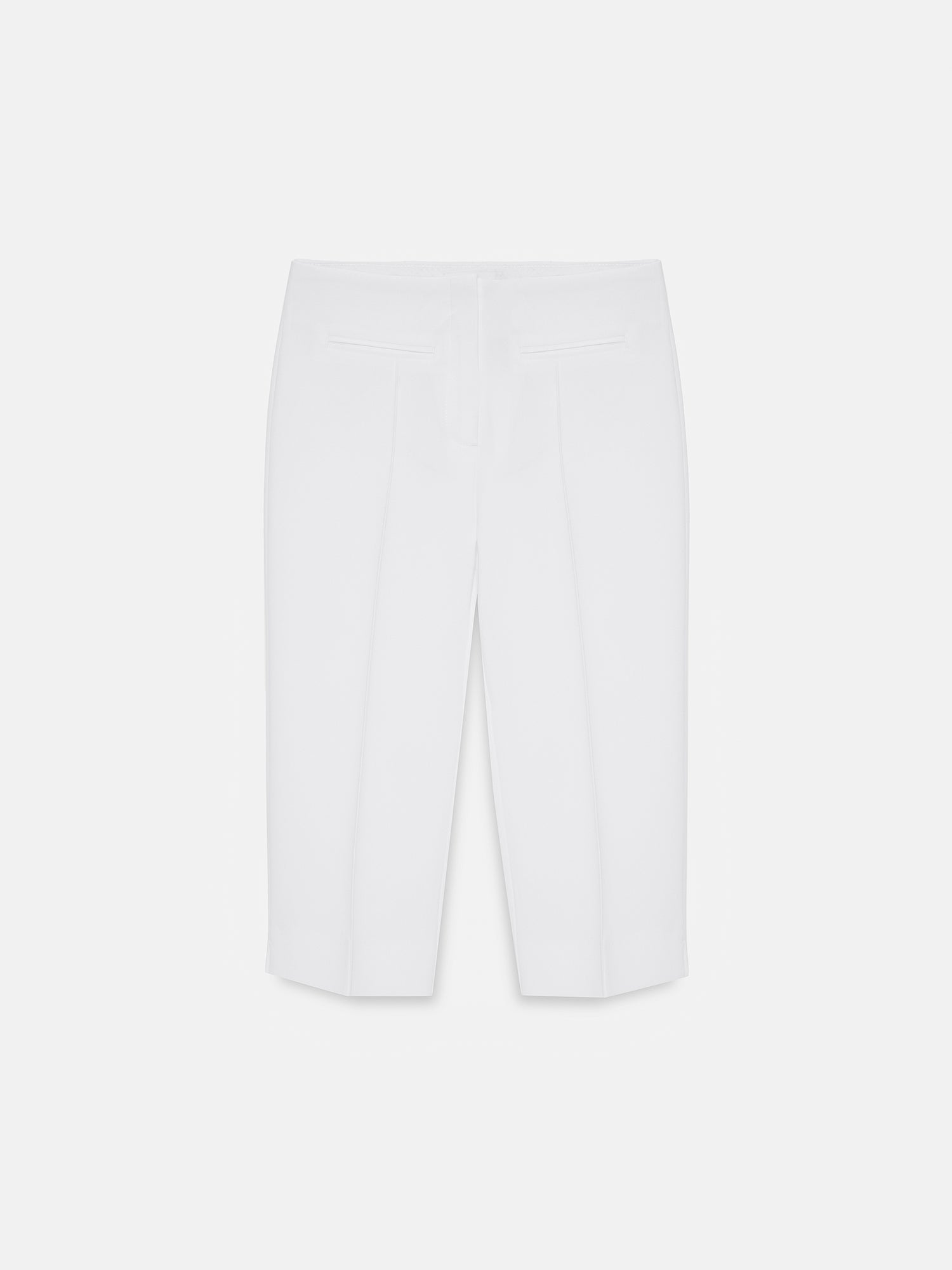 Capribyxor med Slits – Vit