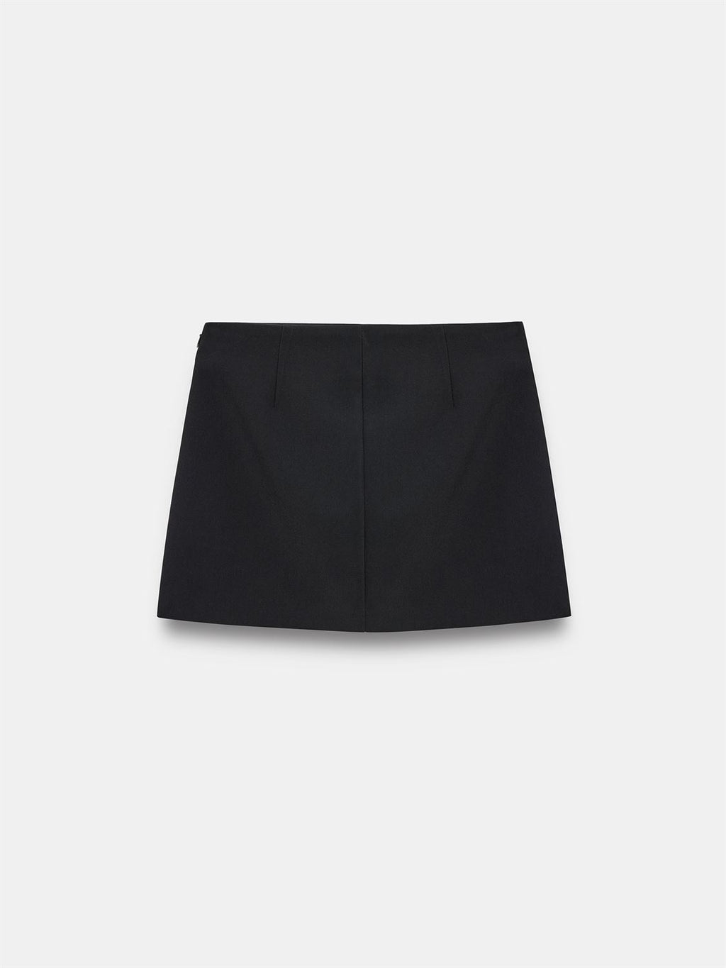 Mini skort med spänne - Svart
